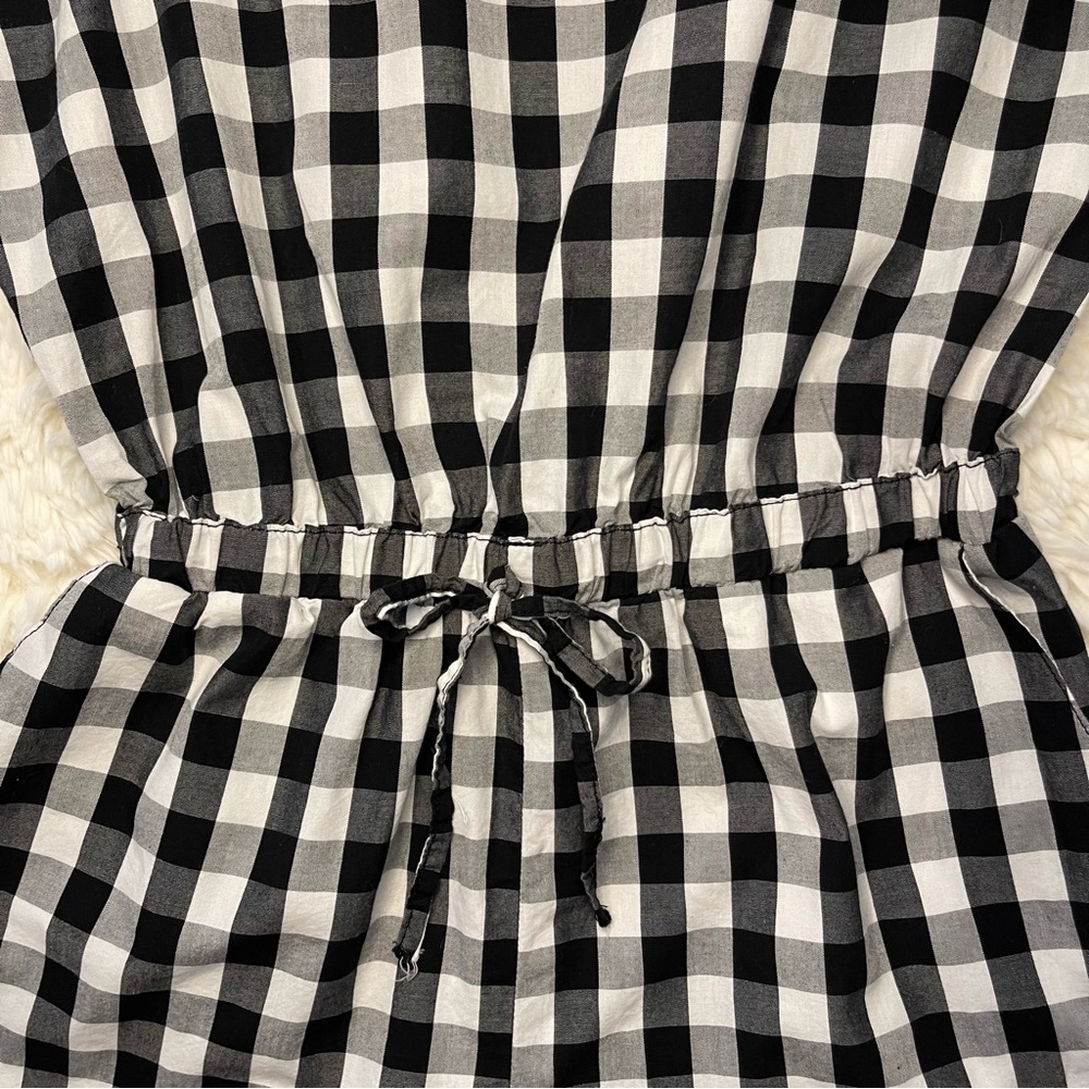 Cisono Black & White Gingham Romper - Picture 4 of 13